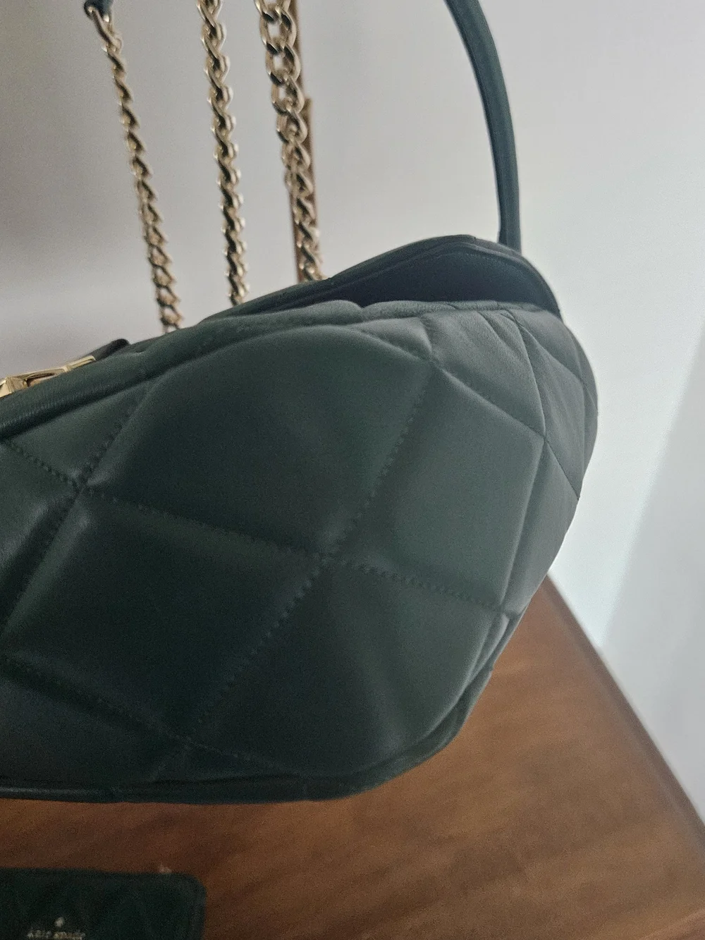 Kate Spade Emerald Quilted Leather Chain Shoulder Bag